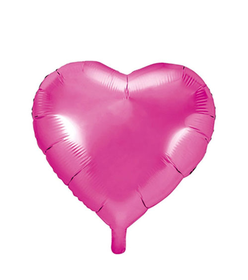 Herz Folienballon Pink 45 Cm