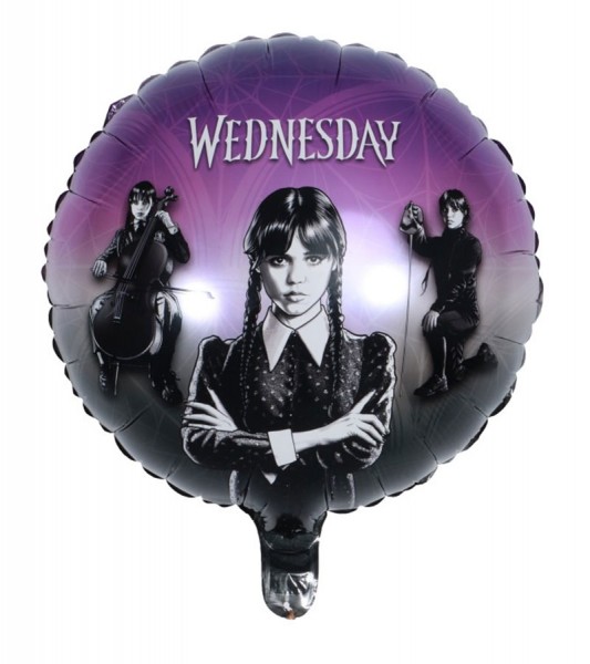 Runder Folienballon "Wednesday" - 43 cm