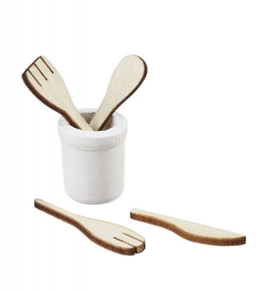 Kochlöffel-Set aus Holz - 3 cm - 5-teilig