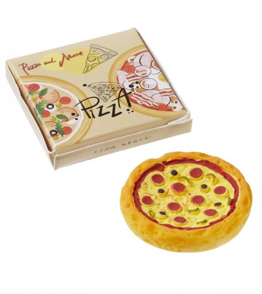 Salami-Pizza mit Karton - 3,3 cm - 2-teilig