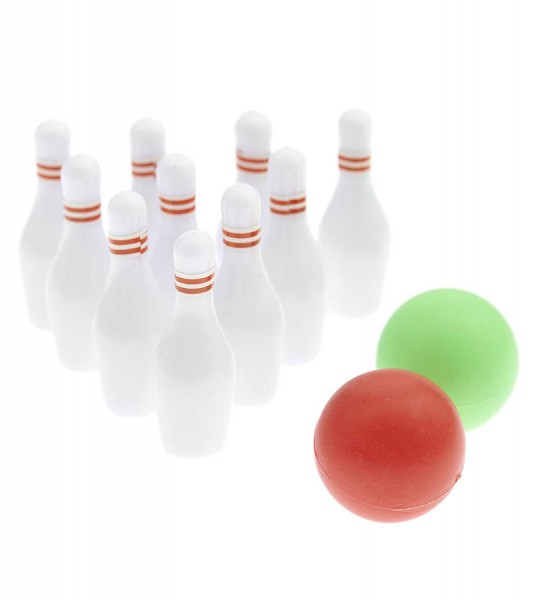 Miniatur Bowling Set - 12-teilig