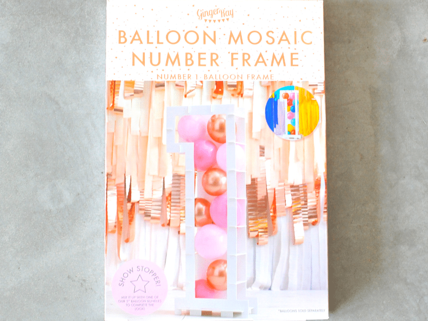 Ballon-Mosaik-Rahmen in Zahlenform sind ein wahnsinnig toller Eyecatcher zum Geburtstag