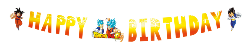 super-saiyajin-starken Dragon Ball Super Geburtstag mit Motivgirlanden und mehr