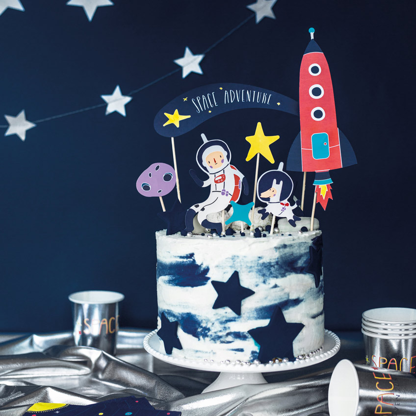 Geniale Cake-Picks mit Weltraum-Motiven machen Space-Stimmung