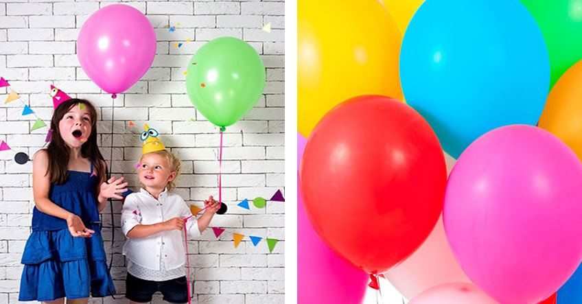 Luftballons sind eine tolle Deko für jede Party mit Kids
