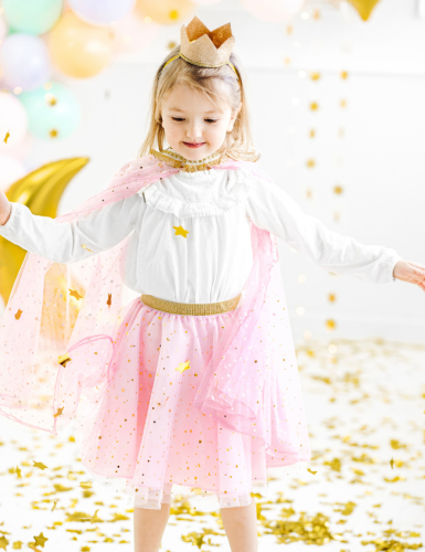 Lass dein Kind zum 3. oder 4. Geburtstag Prinzessin sein - samt Kostüm und Krönchen