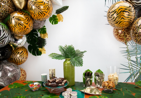 Jungle Geburtstagsflair mit stylischen Animal-Print-Ballons
