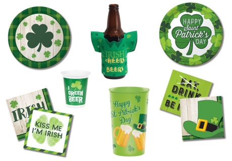 Irische Party-Dekoration zum St. Patrick's Day aus dem Pink Dots Partystore