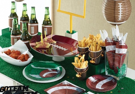 Bei eurer Super Bowl Party darf ein Snack Table nicht fehlen.