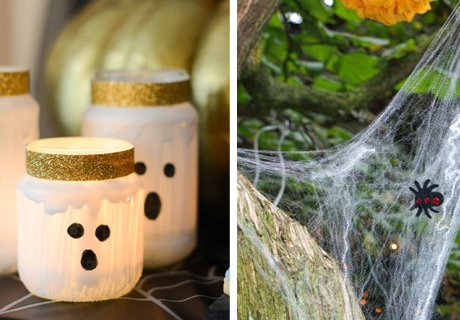 Mach deine Veranda halloween-fertig mit selbstgemachten Geisterlichtern und Spinnweben, rechts (c) bunt.lecker.kreativ
