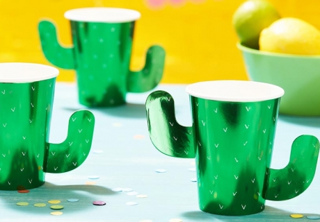 Genial - Lass deine Gäste aus stylischen Kaktus-Bechern trinken