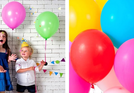 Luftballons sind eine tolle Deko für jede Party mit Kids