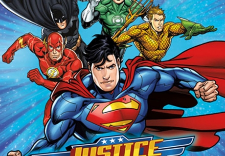 Heldensouvenirs - Justice League auf den Mitgebseltüten 