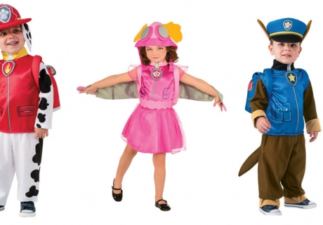 Mit tollen Kostümen verwandeln sich die Kids selbst in die Paw Patrol