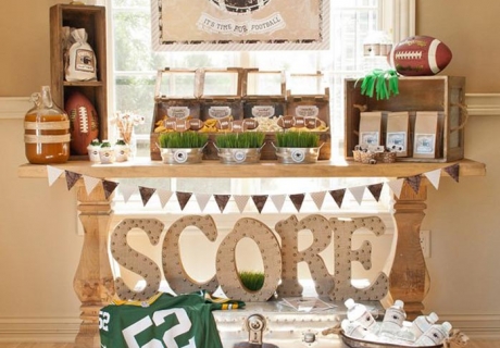 Ein Sweet Table im rustikalen Look zaubert Eleganz auf eure Football Party  (c) andersruff.com 